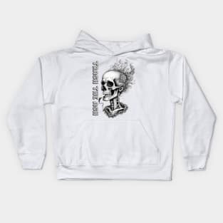 Smoking Skull Kids Hoodie